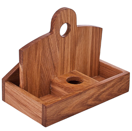 Салфетница 6*6; дуб; L=170 мм, B=110 мм; коричнев. PPwood Q804O-00N
