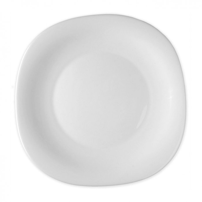 Тарелка NORMA Classic 215 х 195 х 19 мм опаловое стекло (стеклокерамика)