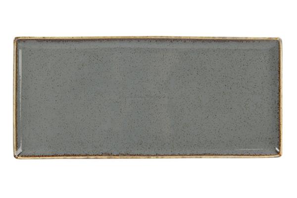 Блюдо прямоугольное DARK GREY фарфор, 350х160 мм, h 19 мм, серый Seasons Porland 358836 темно-серый