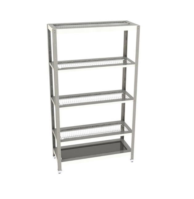 Стеллаж для сушки тарелок Restoinox СТПТ-10/4-ЭН