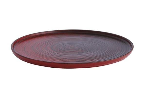 Тарелка с бортом RED фарфор, d 300 мм, красный Porland 18AC30 LYKKE RED