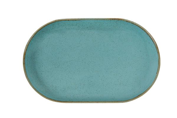 Блюдо овальное TURQUOISE фарфор, 320x200 мм, бирюзовый Seasons Porland 118132 бирюзовый