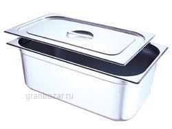 Крышка к гастроемкости GN 1/2, с ручкой, нерж.сталь Gastrorag С12