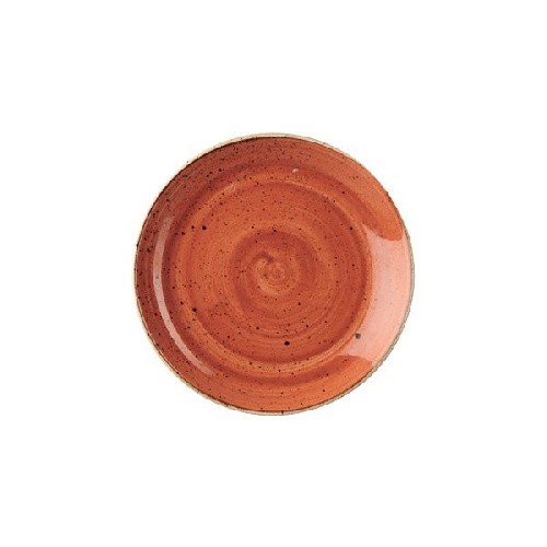 Тарелка мелкая 217 мм, без борта, Stonecast, цвет Spiced Orange Churchill SSOSEVP81