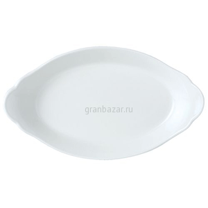 Блюдо д/запек.овал. «Симплисити Вайт»; фарфор; 350мл; H=40,L=307,B=177мм; белый Steelite 1101 0320