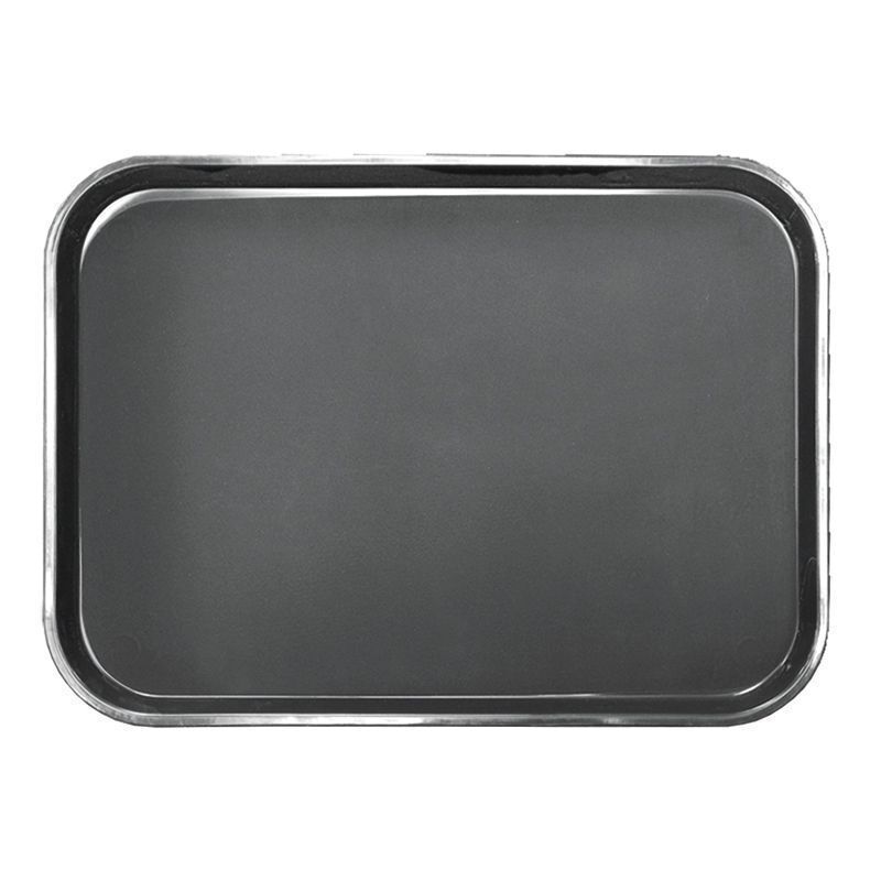 Поднос прорезиненный черный 400х300 мм, пластик, P.L. Proff Cuisine - BarWare 1216 BLACK