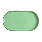 Блюдо для подачи Bliss с бортом H=27,L=304,B=174мм мятный фарфор KunstWerk CHP12515-J20