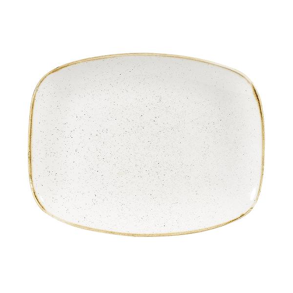 Блюдо прямоугольное CHEFS без борта Stonecast 355х245мм Barley White Churchill SWHSXP141