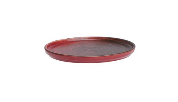 Тарелка с бортом RED фарфор, d 180 мм, красный Porland 18AC18 LYKKE RED