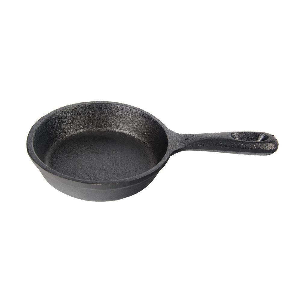 Сковорода порционная круглая с ручкой d 130 мм, h 30 мм, 200 мл, чугун, P.L. Proff Cuisine 70M2S-12.7 (кор=60шт)