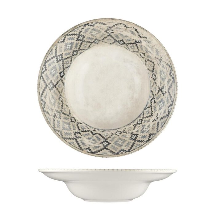 Тарелка глубокая 500 мл d 270 мм h62 мм Rug By Bone Innovation [1]