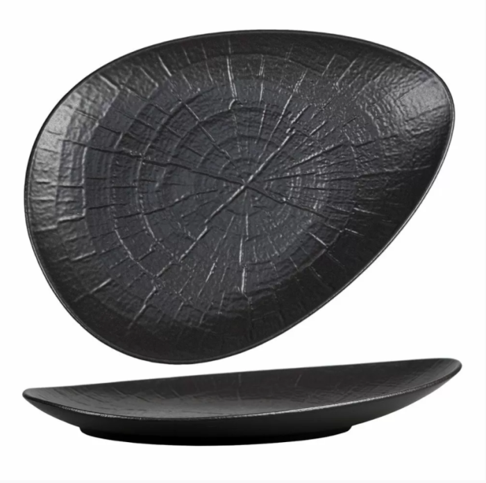 Блюдо овальное Black Star 233х310х50 мм фарфор P.L. Proff Cuisine
