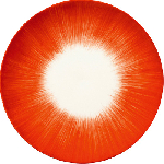Тарелка №5 «Де»; фарфор; D=175мм; кремов., красный Serax B4019315