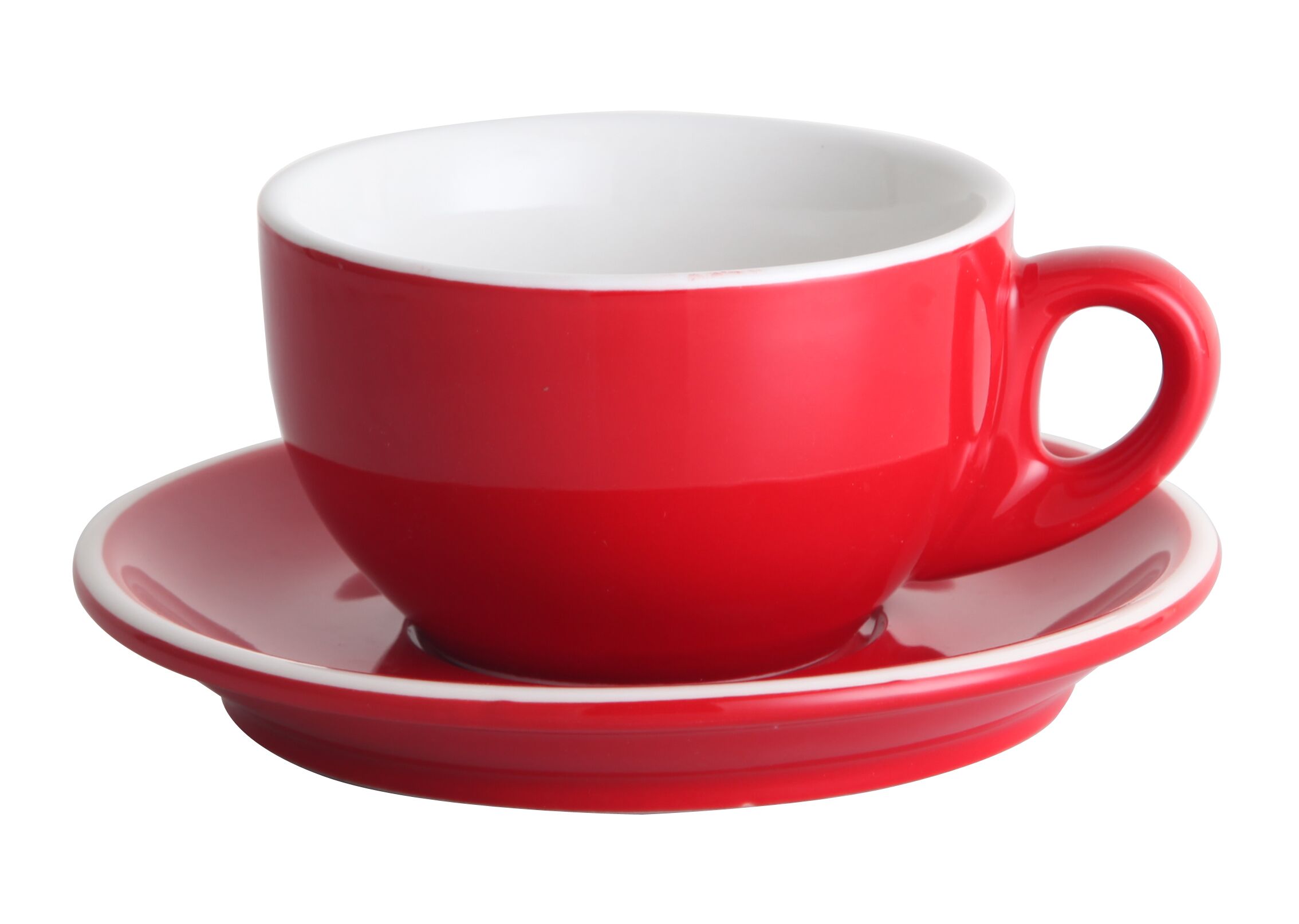 Чашка с блюдцем Barista (Бариста) 280 мл, красная, P.L. Proff Cuisine 10620/8928
