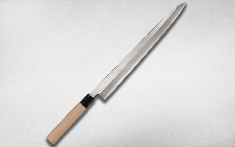 Ножи 10 см лезвие. Нож Янагиба Масахиро. Японский нож Янагиба. Нож Янагиба Sakura. Нож Янагиба Касуми.
