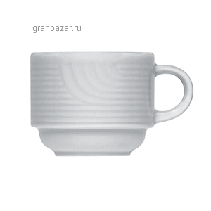 Чашка кофейная «Карат»; фарфор; 90мл; D=6,H=5,L=8см; белый Bauscher 25 5209