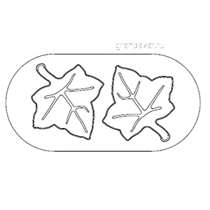 Форма конд. «Лист»; пластик; L=5,B=5см; черный MATFER 154102