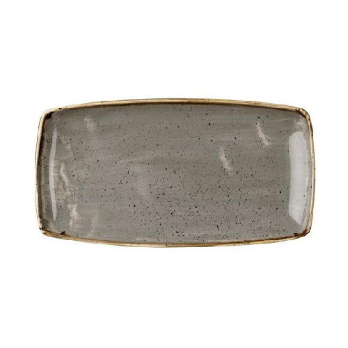 Блюдо сервировочное Stonecast 350х185 мм, без борта, цвет Peppercorn Grey Churchill SPGSOP141