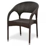 Плетеное кресло из искусственного ротанга Y90C-W2390 Brown