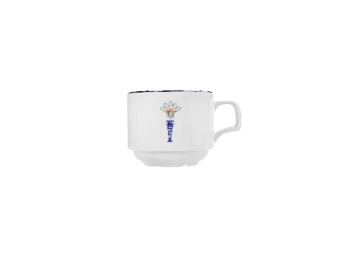 Чашка чайная Vaso Piccolo 200 мл, кант синий, Porland DS19