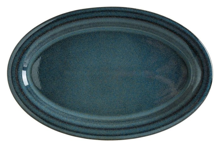 Блюдо овальное Ocean Halo 320*205 мм. широкая полоска Bonna OCHAL32OV /1/6/