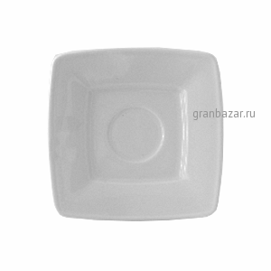 Блюдце «Виктория»; фарфор; H=1.5,L=17,B=17см; белый Lubiana 2717
