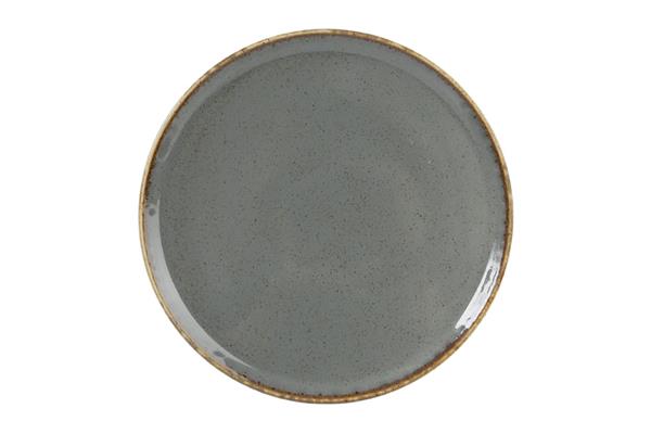 Тарелка для пиццы DARK GREY фарфор, d 200 мм, h 20 мм, серый Seasons Porland 162920 темно-серый