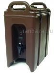 Термоконтейнер для напитков для напитков, 9.4 л, с разливным краном, полиэтилен, цвет коричневый Gastrorag JW-DRS9.5L