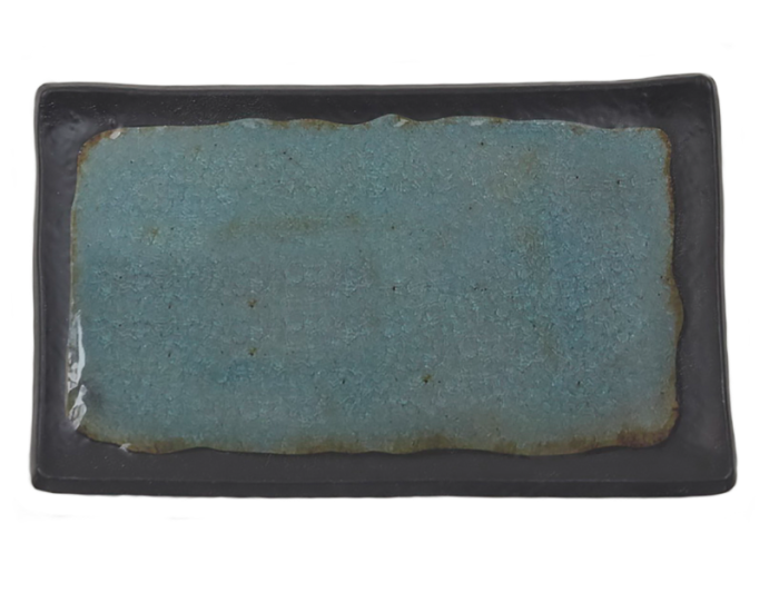 Блюдо 260х162х20 мм прямоуг. Turquoise black пластик меламин P.L. Proff Cuisine JW55310