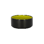Салатник FIRE круглый, чёрный/ зеленый D=140 H=60 мм., (0.68 л) 68 Cl., фарфор RAK FRNOBW14GR