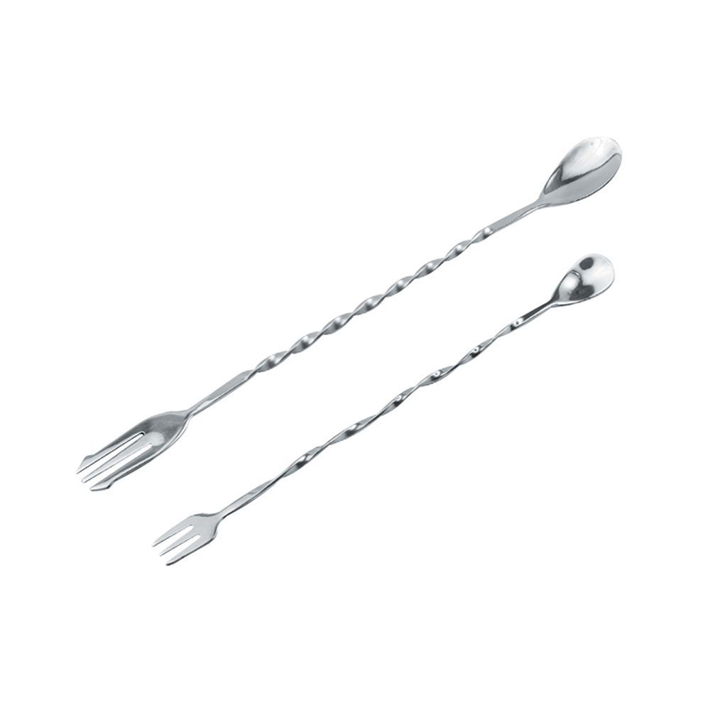 Ложка барная с вилкой 300 мм, P.L. Proff Cuisine - Kingtex KXB-A2001B (бар)