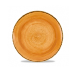 Тарелка мелкая 260 мм, без борта, Stonecast, цвет Tangerine Churchill STGSEV101