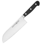 Нож японский шеф «Сантоку Гл.Люкс»; сталь; L=30.5/17.8,B=4.5см; черный Felix 906003