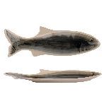 Блюдо овальное Рыба Gray Fish Frutti di Mare 470х150 мм h35 мм P.L. Proff Cuisine QB23085002