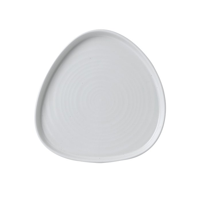Тарелка треугольная мелкая CHEFS Walled с прямым бортом Chefs Plates 200мм h20мм White CHURCHILL WHWT211