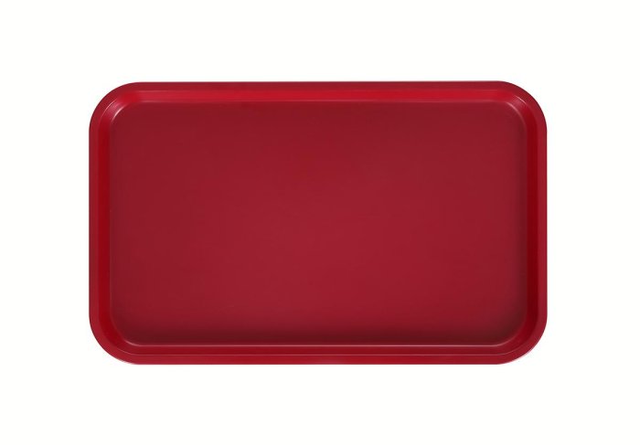 Поднос столовый 530х330 мм вишневый Luxstahl (HORNA RED 130205)