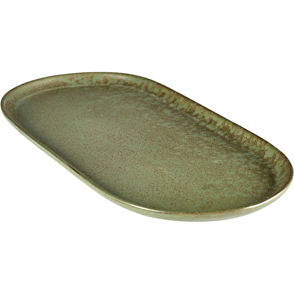 Блюдо овальное «Серфис»; керамика; H=20,L=355,B=170мм; зелен. Serax B5116219A