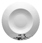 Блюдо «Джапоника»; фарфор; 450мл; D=31,H=1см; белый,черный Steelite 9035 C600