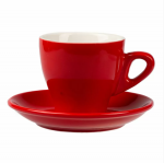 Кофейная пара Barista  280 мл, красный цвет, P.L. Proff Cuisine  (кор= 36 шт)