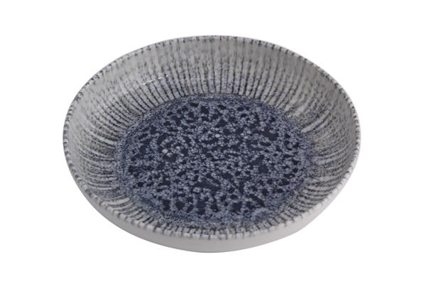 Салатник полуглубокий IRIS BLUE фарфор, d 220 мм, h 42 мм, синий Porland 368122 IRIS BLUE