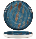 Тарелка с бортом Texture Dark Blue Lines 280 мм, h 31 мм, P.L. Proff Cuisine