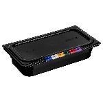 Гастроемкость 1/3 h=65 мм 325*176 мм 2,4 л п/п черная с крышкой MGprof /1/7/