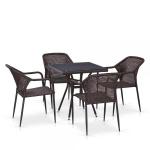 Комплект мебели из искусственного ротанга T282BNT/Y35-W2390 Brown 4Pcs