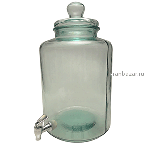 Банка-емкость с краном; стекло; 12.5л; H=45см; прозр. San Miguel 5757G20