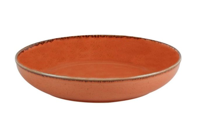 Салатник ORANGE фарфор, 835 мл, d 220 мм, h 40 мм, оранжевый Seasons Porland 368122 ORANGE