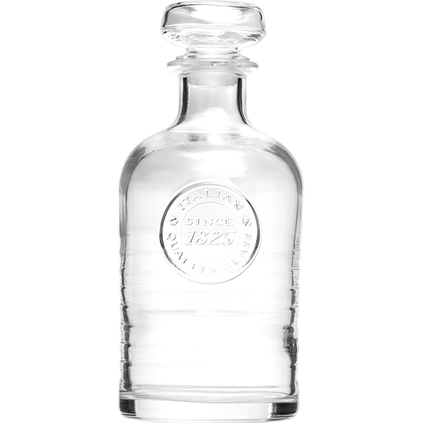 Штоф «Оффисина 1825» с крышкой;стекло;1л;D=105,H=237мм;прозр. Bormioli Rocco 140623G04021990