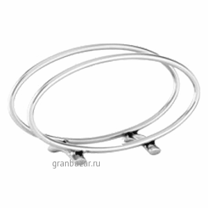 Салфетница; нерж.; H=78,L=135,B=40мм; металлич. Sambonet 56756-00