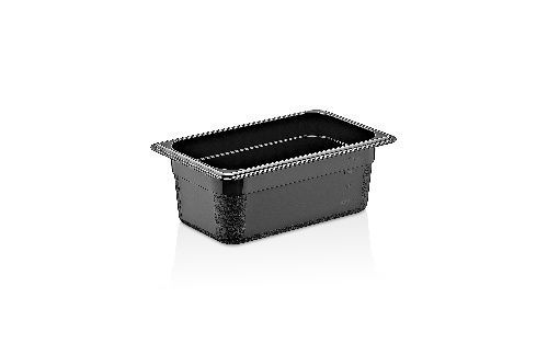 Гастроемкость 1/4 h=100 мм. 2 л. п/п черная /1/24/ Gastroplast GNPP-14100/B