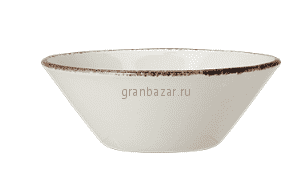 Салатник «Браун дэппл» фарфор; 500мл; D=16.5см; белый,коричнев. Steelite 1714 0597