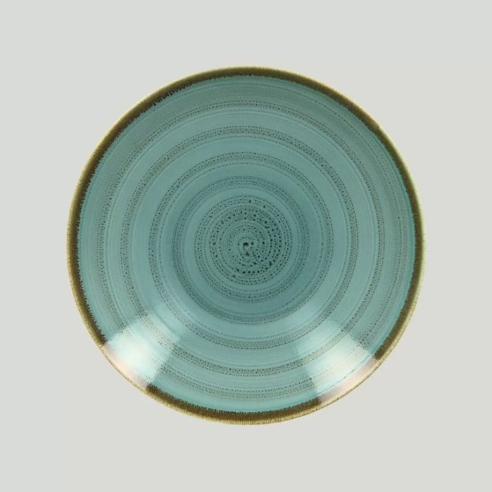 Глубокая тарелка Porcelain Twirl Lagoon 3,6 л, 360x40 мм RAK TWBUBC36LA